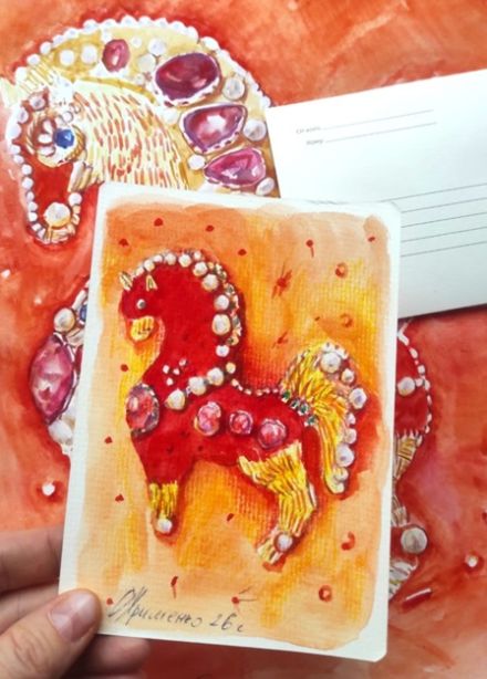 Мастер-класс «Новогодняя открытка в стиле фаберже»